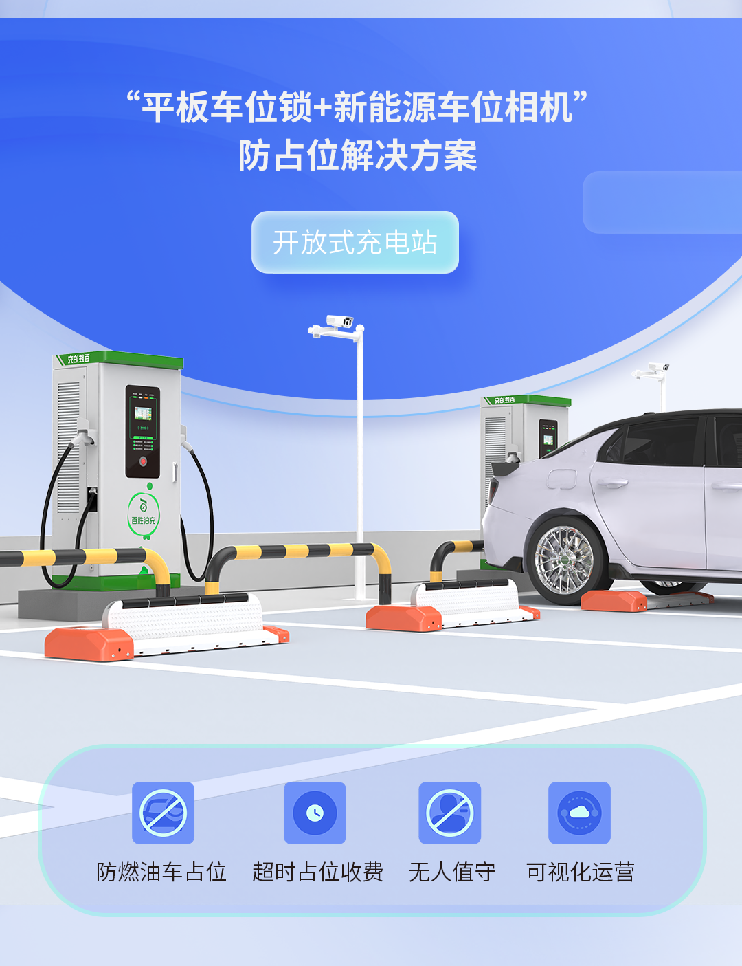 車位高周轉(zhuǎn)，營收增兩成！百勝充電站防占位解決方案助力高效運營